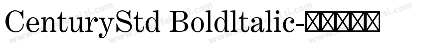 CenturyStd Boldltalic字体转换
